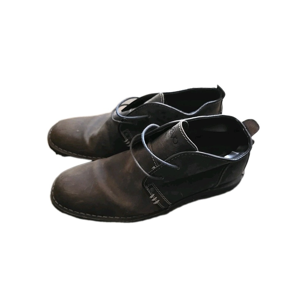 Crevo Boots Laxon Chukka Desert Ankle Booties Brown Leather Men's Size 11